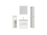 Atlas Ensemble sous vasque avec miroir et colonnes 2