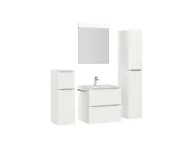 Atlas Ensemble sous vasque avec miroir et colonnes 3