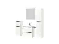 Atlas Ensemble sous vasque avec miroir et colonnes 5