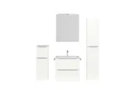 Atlas Ensemble sous vasque avec miroir et colonnes 1