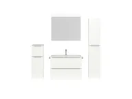 Atlas Ensemble sous vasque avec miroir et colonnes 1