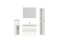 Atlas Ensemble sous vasque avec miroir et colonnes 2