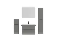 Atlas Ensemble sous vasque avec miroir et colonnes 1