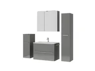 Atlas Ensemble sous vasque avec miroir et colonnes 5