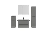 Atlas Ensemble sous vasque avec miroir et colonnes 1