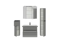 Atlas Ensemble sous vasque avec miroir et colonnes 2