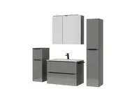 Atlas Ensemble sous vasque avec miroir et colonnes 5