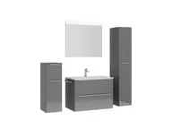 Atlas Ensemble sous vasque avec miroir et colonnes 3