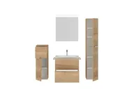 Atlas Ensemble sous vasque avec miroir et colonnes 2