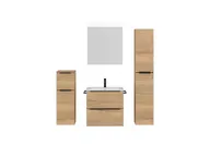 Atlas Ensemble sous vasque avec miroir et colonnes 0