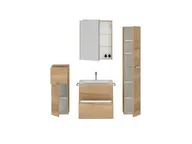 Atlas Ensemble sous vasque avec miroir et colonnes 2