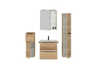 Atlas Ensemble sous vasque avec miroir et colonnes 2