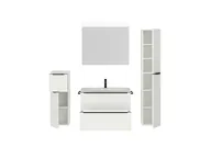 Atlas Ensemble sous vasque avec miroir et colonnes 2