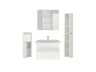 Atlas Ensemble sous vasque avec miroir et colonnes 2