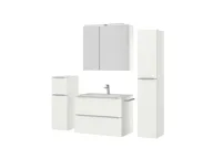 Atlas Ensemble sous vasque avec miroir et colonnes 5