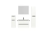 Atlas Ensemble sous vasque avec miroir et colonnes 1