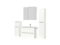 Atlas Ensemble sous vasque avec miroir et colonnes 5