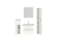 Atlas Ensemble sous vasque avec miroir et colonnes 2