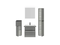 Atlas Ensemble sous vasque avec miroir et colonnes 2