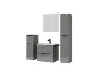 Atlas Ensemble sous vasque avec miroir et colonnes 5