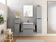 Atlas Ensemble sous vasque avec miroir et colonnes 0