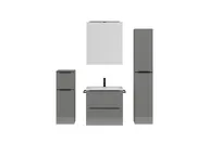 Atlas Ensemble sous vasque avec miroir et colonnes 1