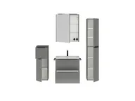 Atlas Ensemble sous vasque avec miroir et colonnes 2