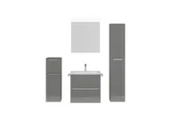 Atlas Ensemble sous vasque avec miroir et colonnes 1