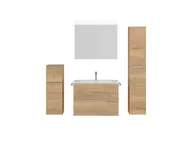 Atlas Ensemble sous vasque avec miroir et colonnes 1