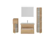 Atlas Ensemble sous vasque avec miroir et colonnes 2