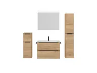 Atlas Ensemble sous vasque avec miroir et colonnes 1