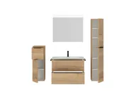 Atlas Ensemble sous vasque avec miroir et colonnes 2