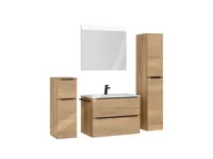 Atlas Ensemble sous vasque avec miroir et colonnes 3