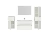 Atlas Ensemble sous vasque avec miroir et colonnes 2