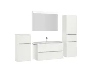 Atlas Ensemble sous vasque avec miroir et colonnes 3