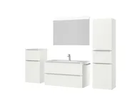 Atlas Ensemble sous vasque avec miroir et colonnes 5