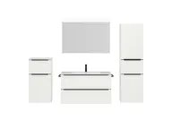 Atlas Ensemble sous vasque avec miroir et colonnes 1