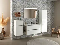 Atlas Ensemble sous vasque avec miroir et colonnes 0