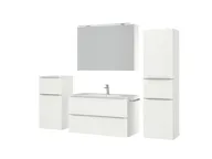 Atlas Ensemble sous vasque avec miroir et colonnes 5