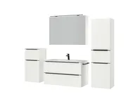 Atlas Ensemble sous vasque avec miroir et colonnes 5