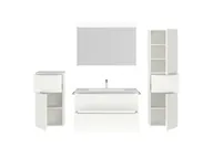 Atlas Ensemble sous vasque avec miroir et colonnes 2