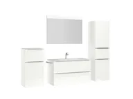 Atlas Ensemble sous vasque avec miroir et colonnes 3