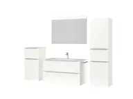 Atlas Ensemble sous vasque avec miroir et colonnes 5