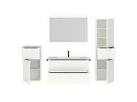 Atlas Ensemble sous vasque avec miroir et colonnes 2