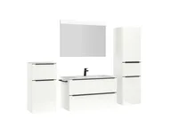 Atlas Ensemble sous vasque avec miroir et colonnes 3