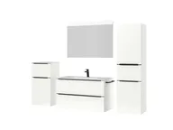 Atlas Ensemble sous vasque avec miroir et colonnes 5