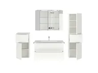 Atlas Ensemble sous vasque avec miroir et colonnes 2