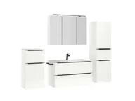 Atlas Ensemble sous vasque avec miroir et colonnes 3