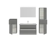 Atlas Ensemble sous vasque avec miroir et colonnes 2