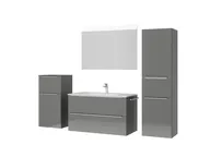 Atlas Ensemble sous vasque avec miroir et colonnes 5